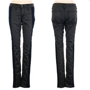 Rag & Bone The Raja LIMITED EDITION skinny low rise blue gray two tone jeans 24